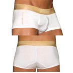 ES Collection - Boxer Metallic Blanc / Or
