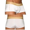 ES Collection - Boxer Metallic Blanc / Or