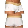 ES Collection - Boxer Metallic Blanc / Or